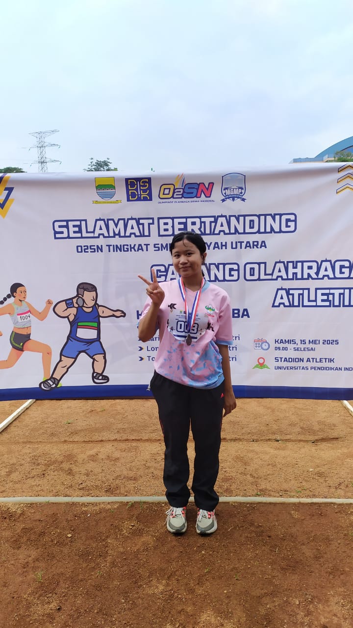 Meraih Medali Perunggu O2SN Tingkat SMP Wilayah Utara Kota Bandung untuk Cabang Olahraga Atletik